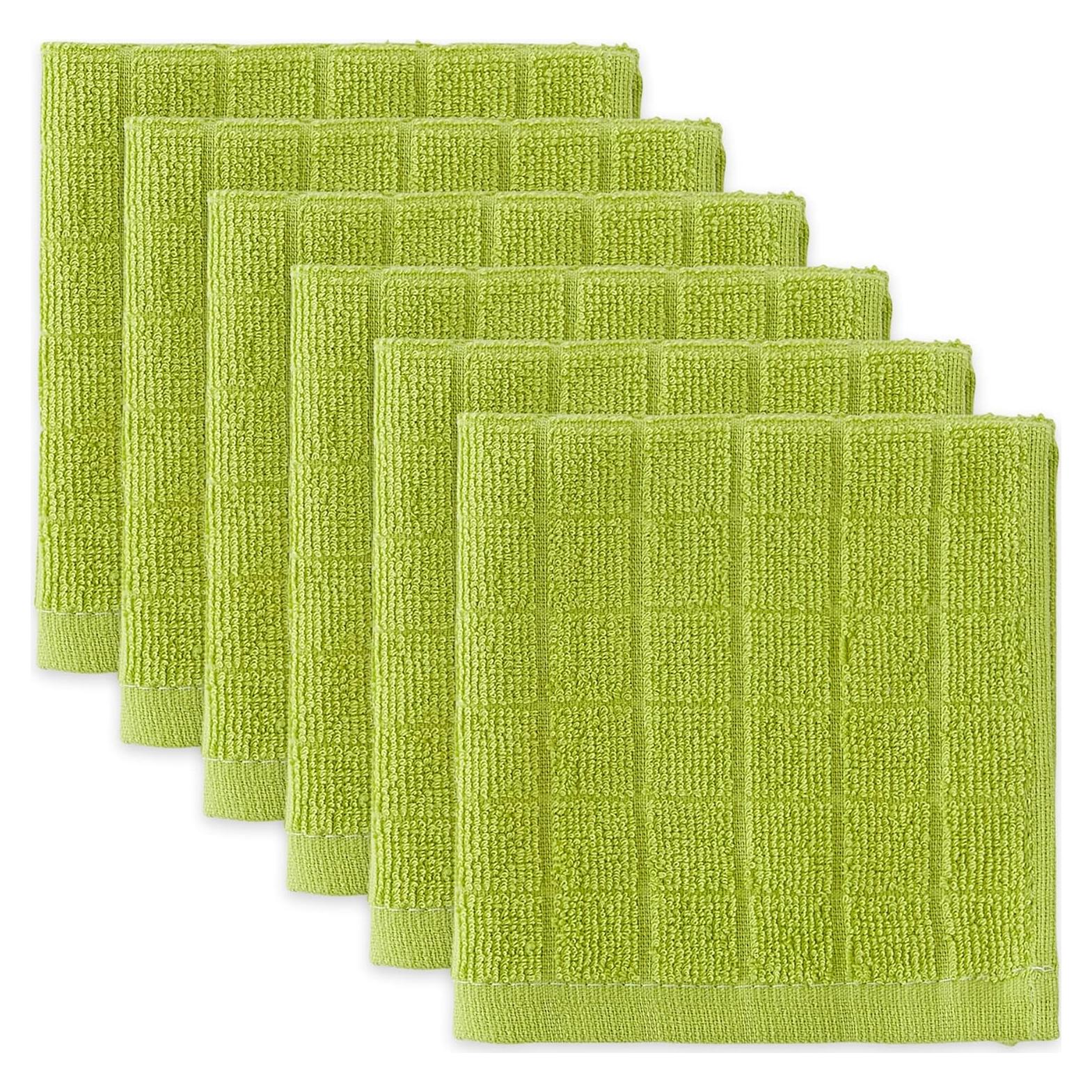 Conjunto de paños de cocina DII Basic Terry 30x30 cm Aguacate 6 unidades