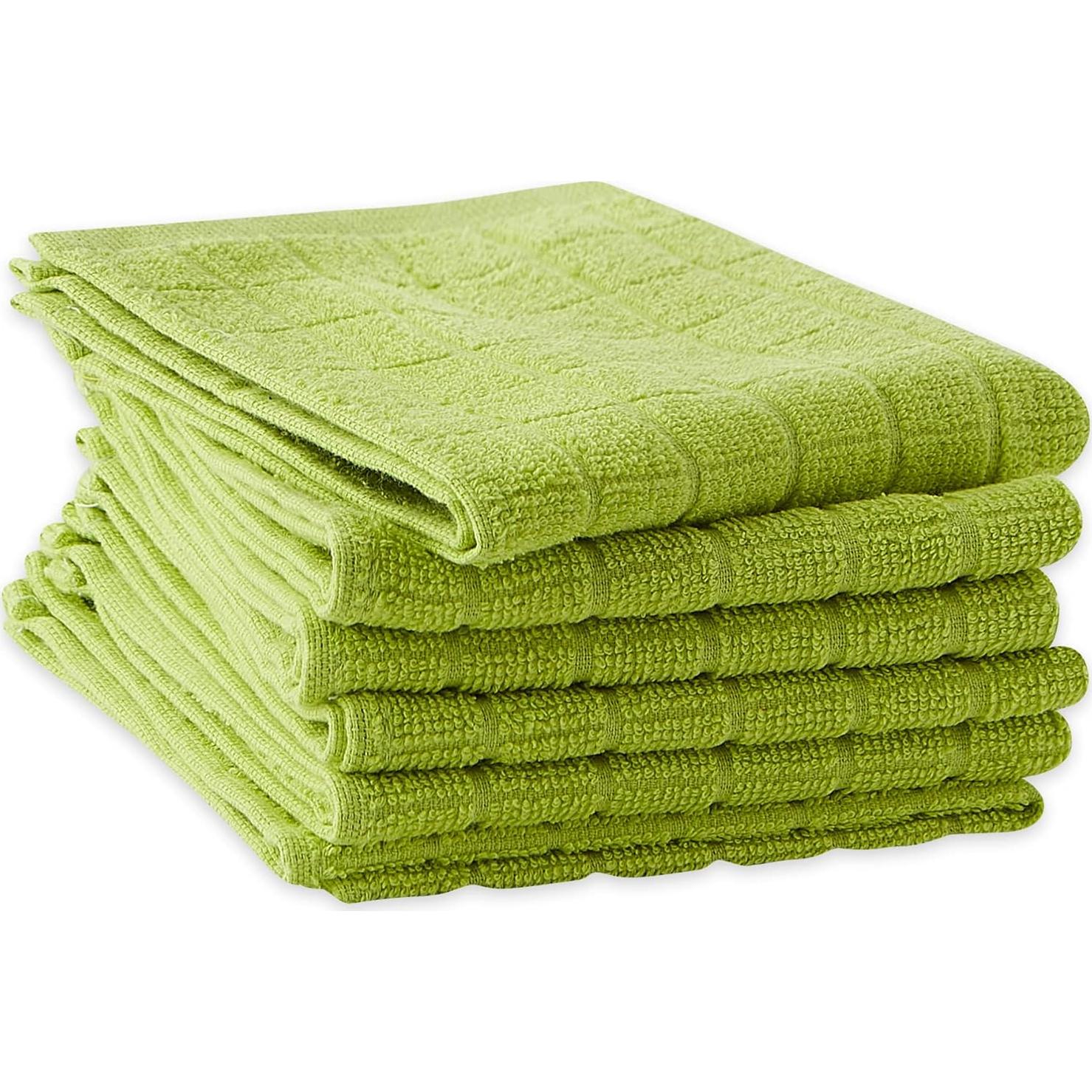 Conjunto de paños de cocina DII Basic Terry 30x30 cm Aguacate 6 unidades