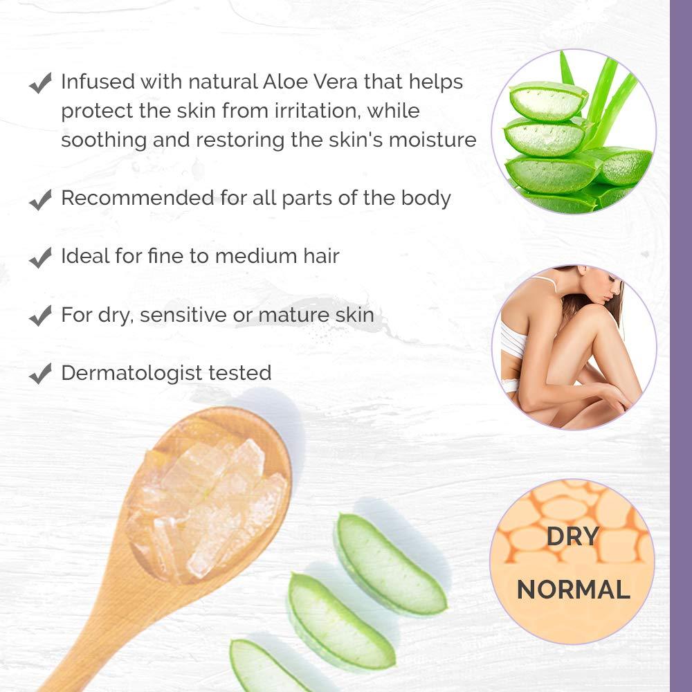 Cera Depilatoria Satin Smooth Aloe Vera 396g - Suave y Efectiva