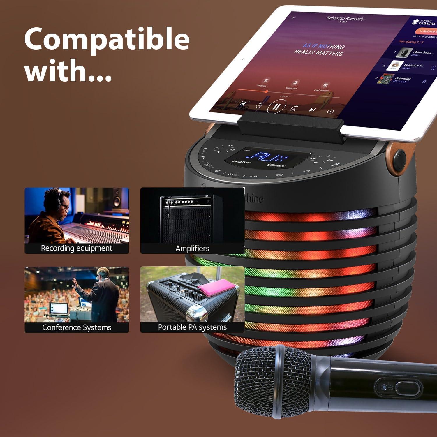 Micrófono Inalámbrico Singing Machine SMM107 - UHF Unidireccional