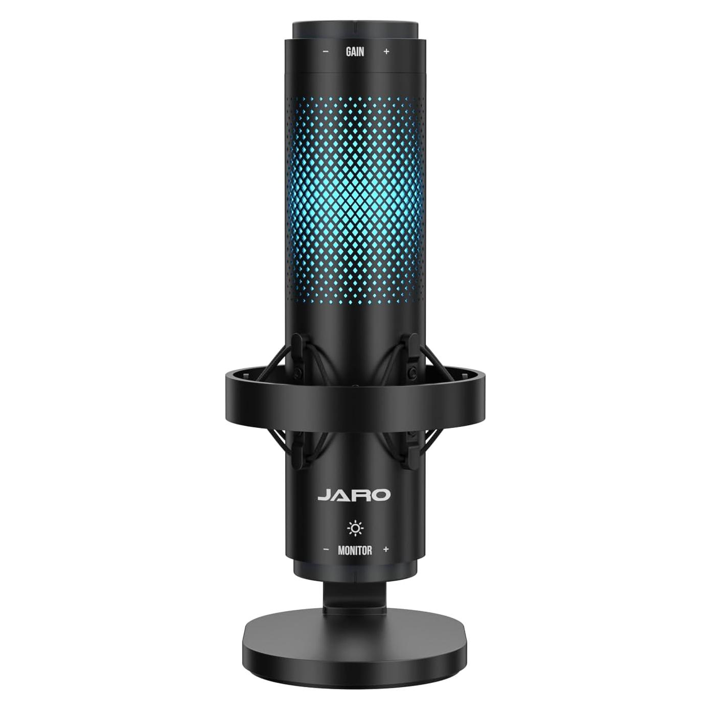 Micrófono JARO J101-CS USB con Cancelación de Ruido RGB