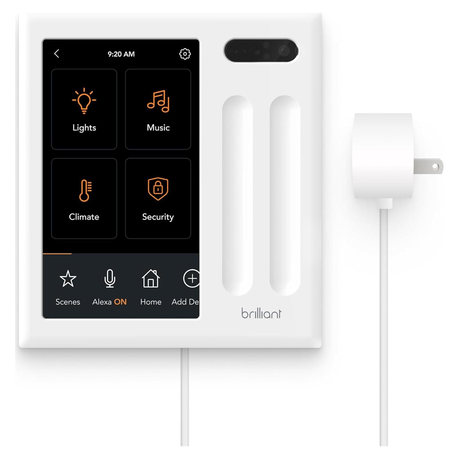 Panel de Enchufe Inteligente Brilliant con Alexa - Control Táctil 12.7 cm