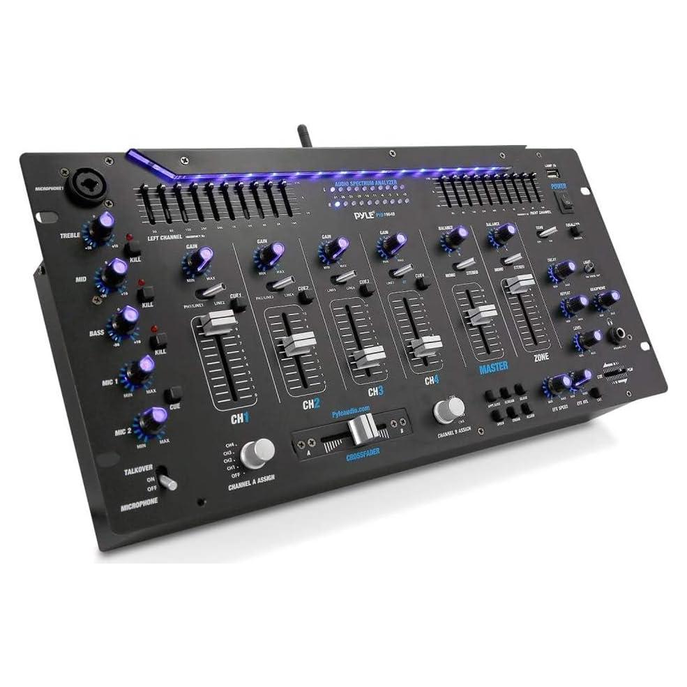 Controlador DJ Pyle PYD1964B Bluetooth 6 Canales 10 Bandas