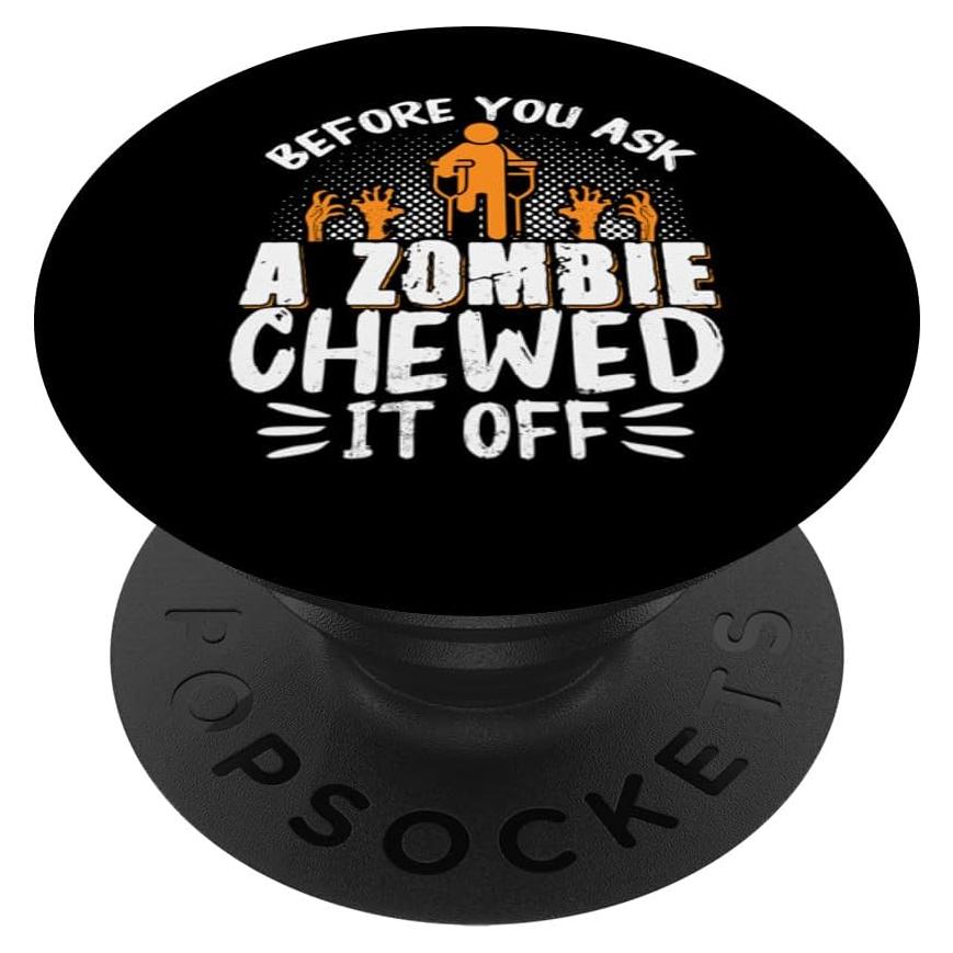 PopGrip Adhesivo PopSockets Diseño Amputación Pierna Negro