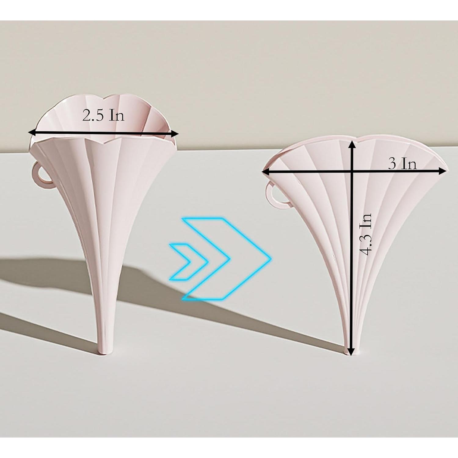 Embudo Plegable de Silicona YIKANGHENG - 4 Piezas