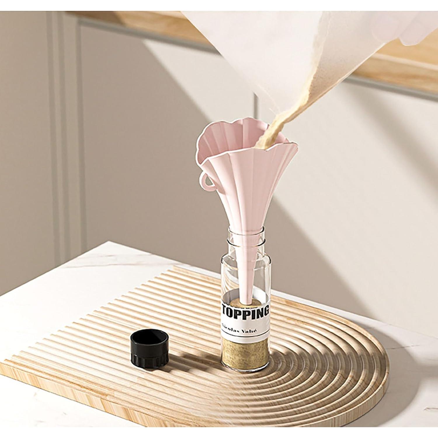 Embudo Plegable de Silicona YIKANGHENG - 4 Piezas