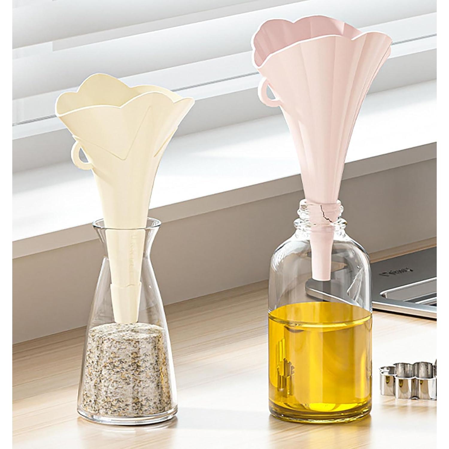 Embudo Plegable de Silicona YIKANGHENG - 4 Piezas