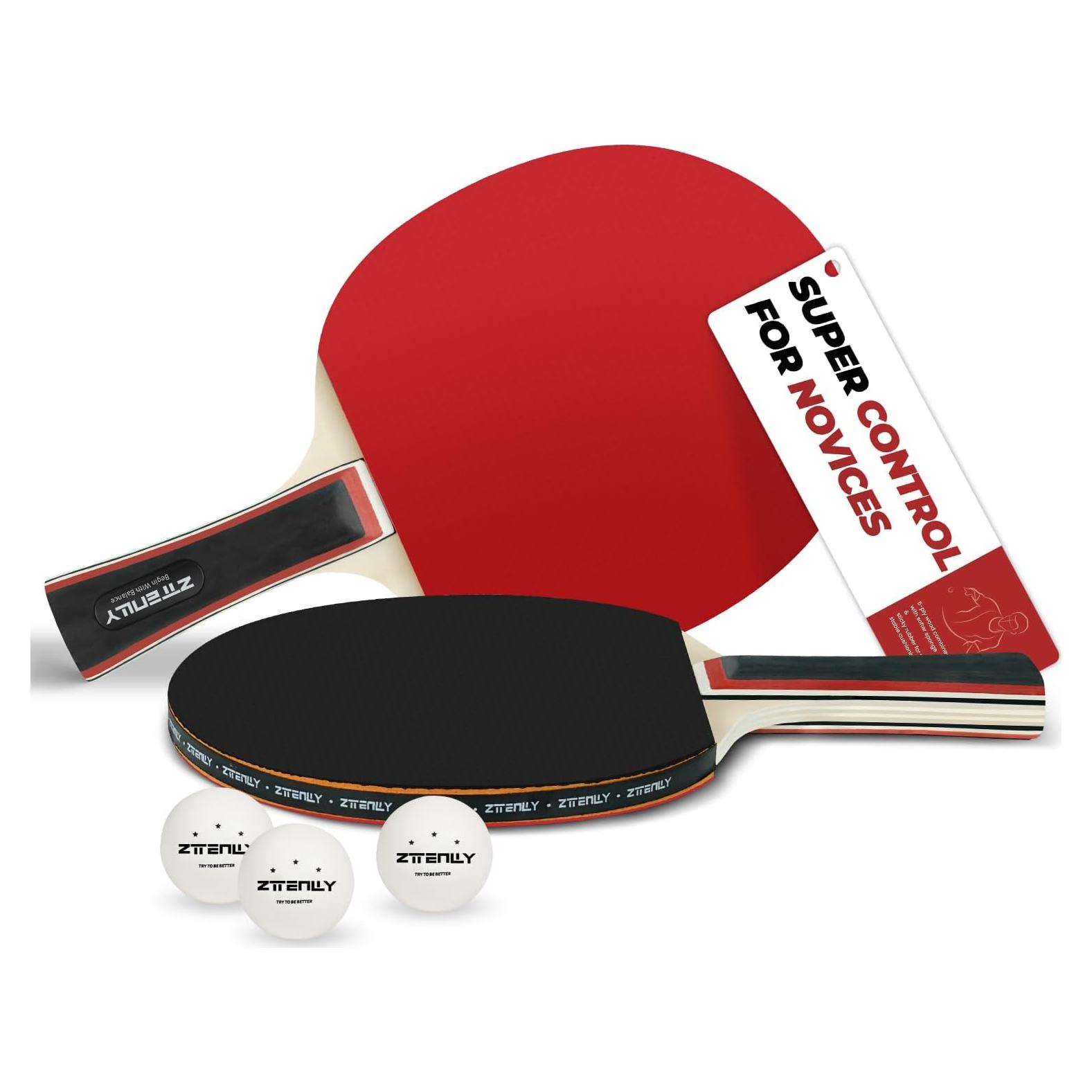 Set de Palas de Ping Pong ZTTENLLY para 2 Jugadores