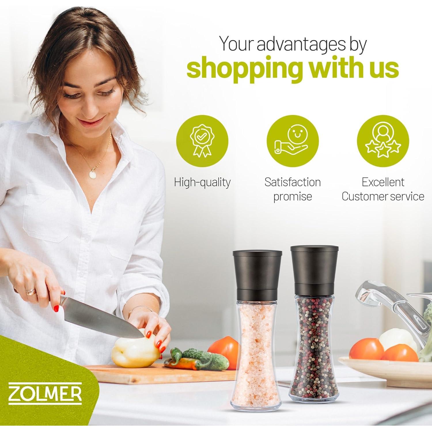 Conjunto de Molinillos de Sal y Pimienta ZOLMER® Manual 0.67 kg