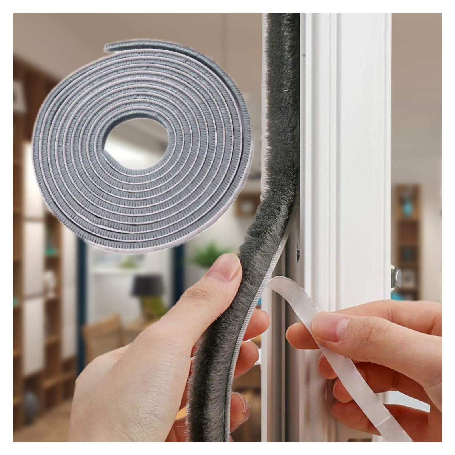 Cinta de Sellado Autoadhesiva CIKKIIO 10m Aislamiento Acústico Gris