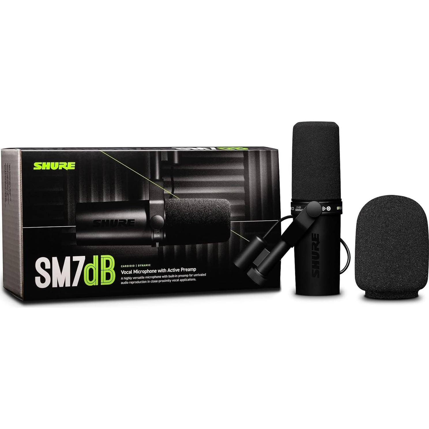 Micrófono Dinámico Shure SM7dB con Preamplificador Integrado