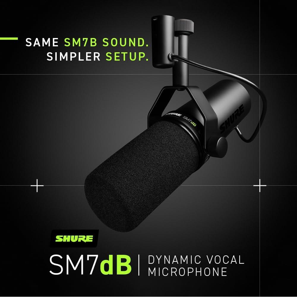 Micrófono Dinámico Shure SM7dB con Preamplificador Integrado