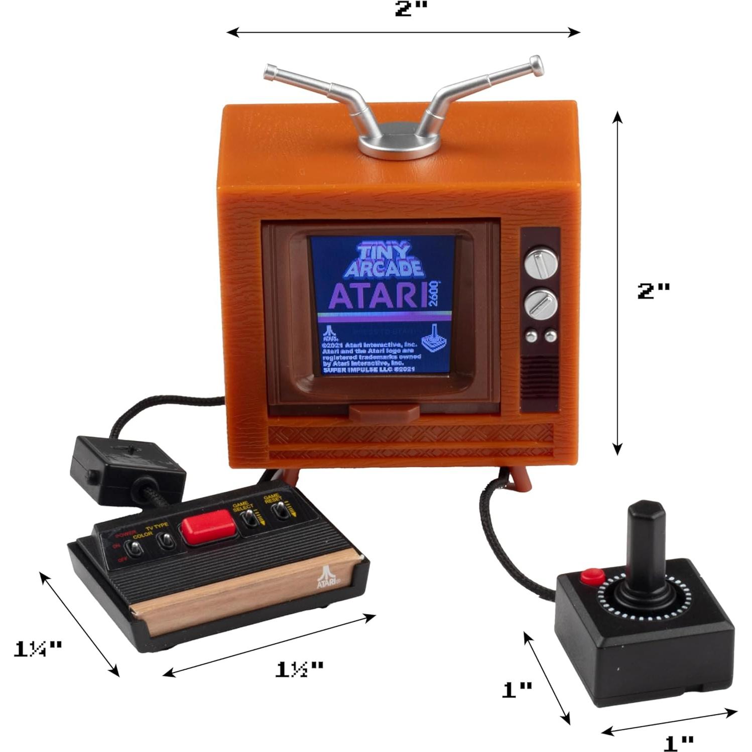 Consola Mini Tiny Arcade Atari 2600 con 10 Juegos Clásicos