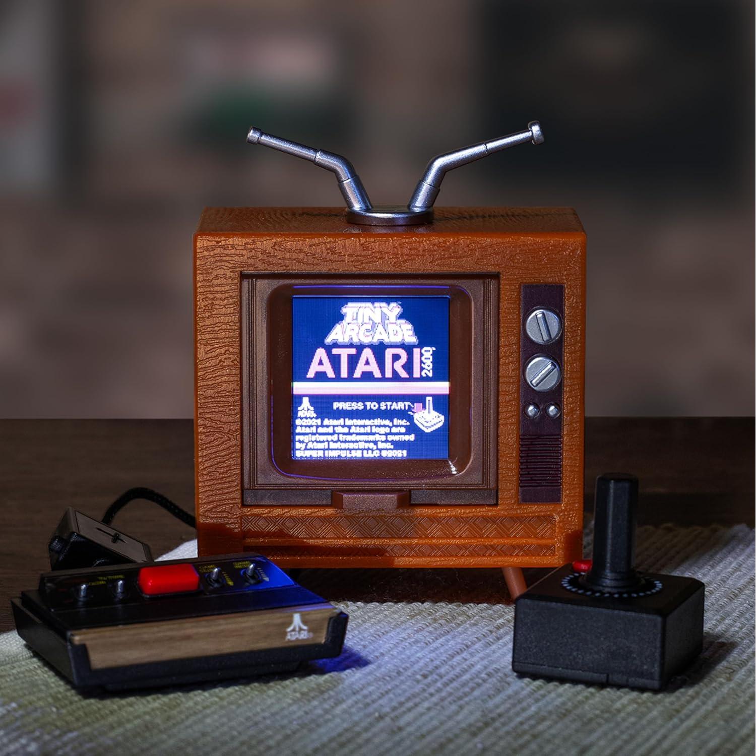Consola Mini Tiny Arcade Atari 2600 con 10 Juegos Clásicos