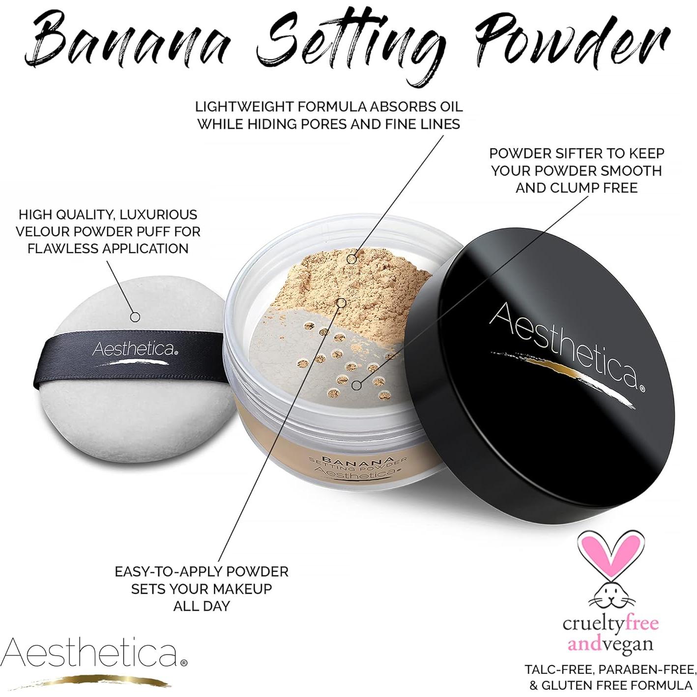 Polvo Suelto Fijador Aesthetica Banana - 19.84 g