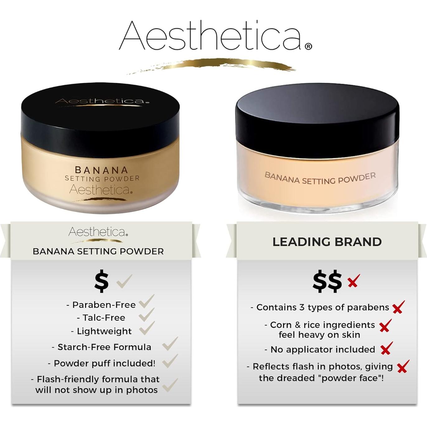 Polvo Suelto Fijador Aesthetica Banana - 19.84 g