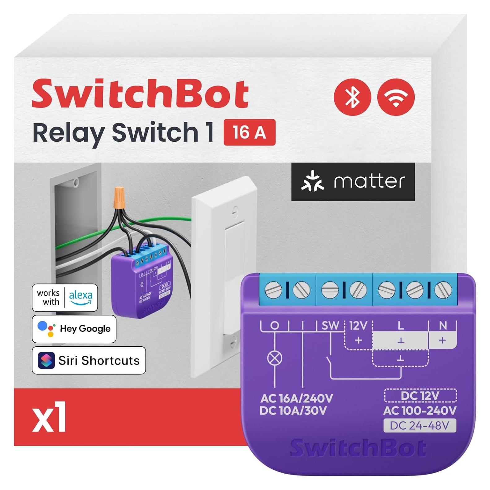 Interruptor Relé Inteligente SwitchBot 1 Wi-Fi y Bluetooth
