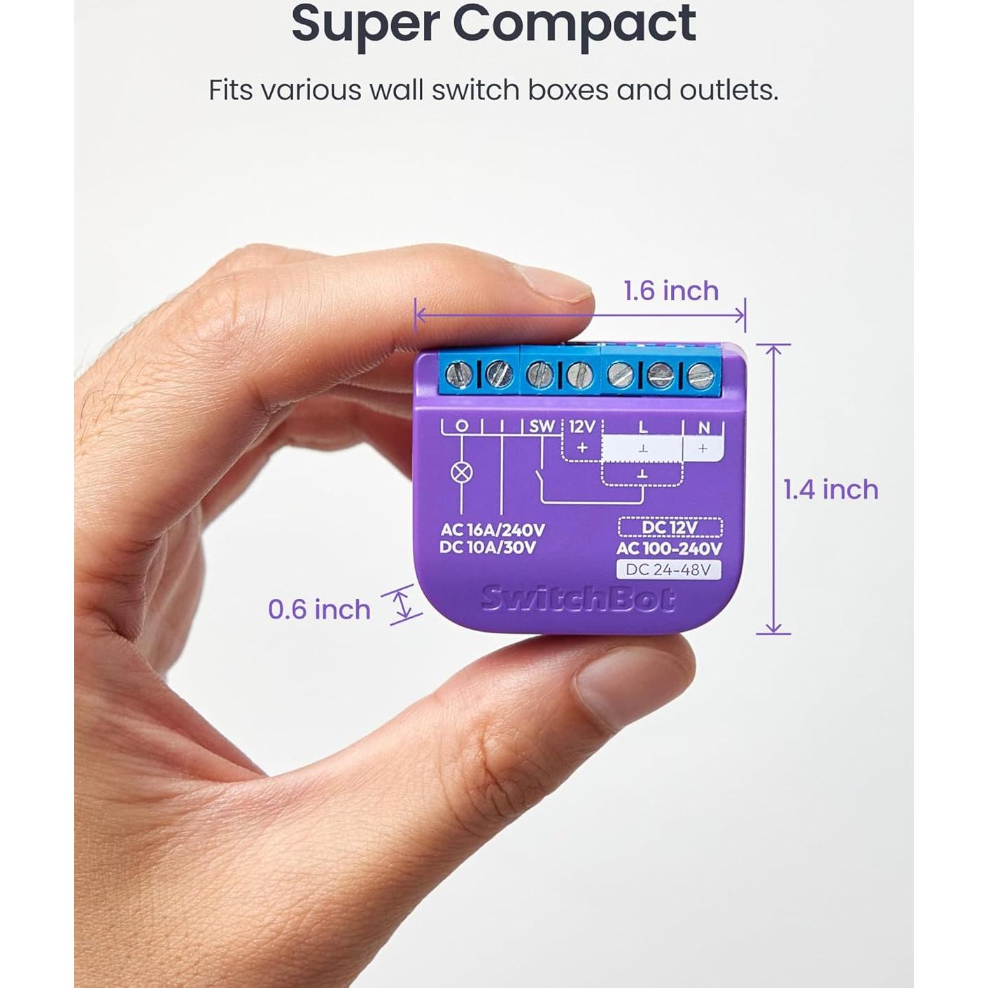 Interruptor Relé Inteligente SwitchBot 1 Wi-Fi y Bluetooth