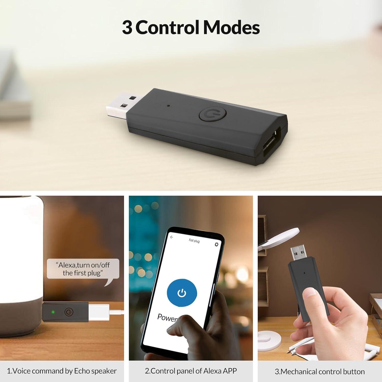 Interruptor USB Inalámbrico Reiie RT040 Control Inteligente