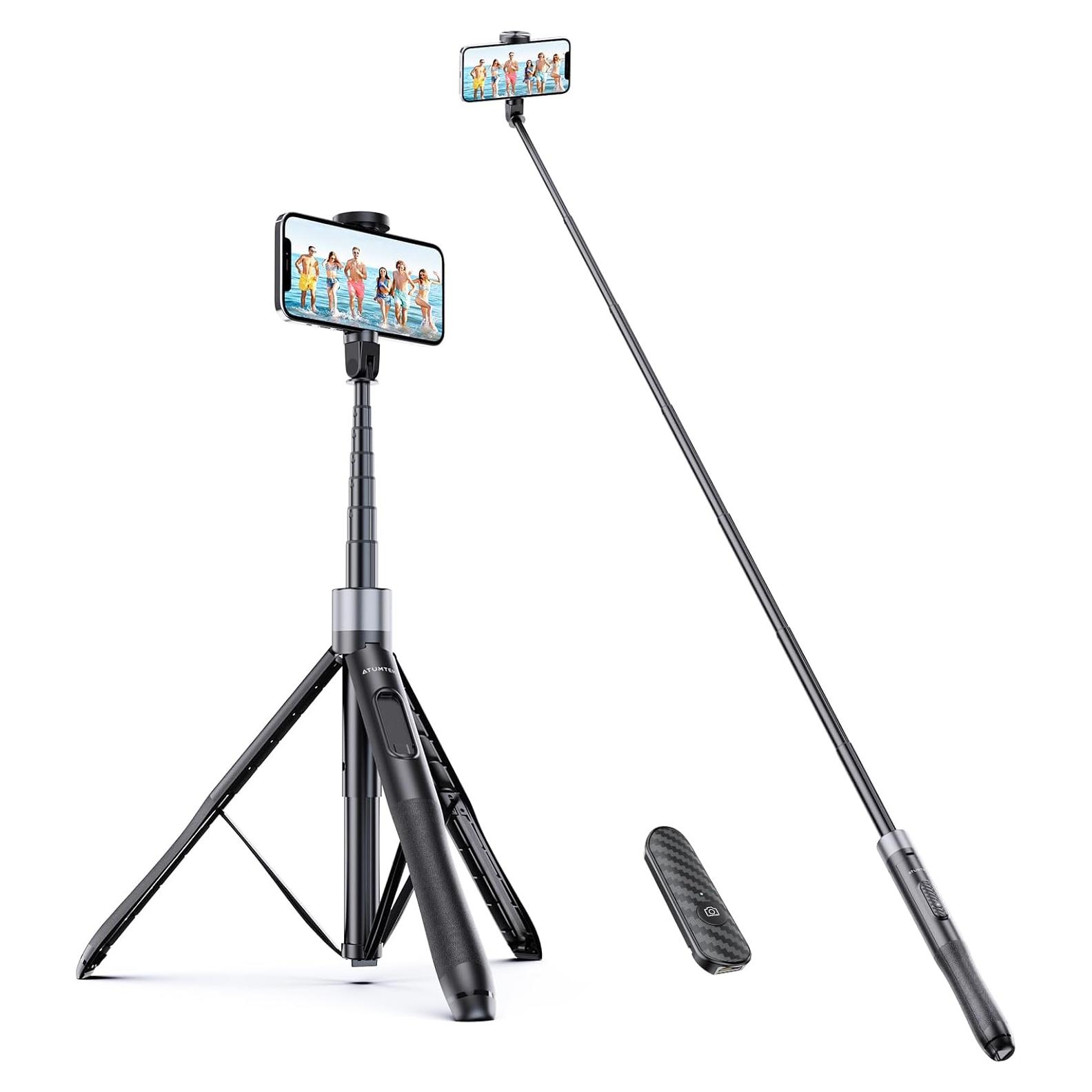 ATUMTEK Trípode para Selfies 152 cm con Control Remoto