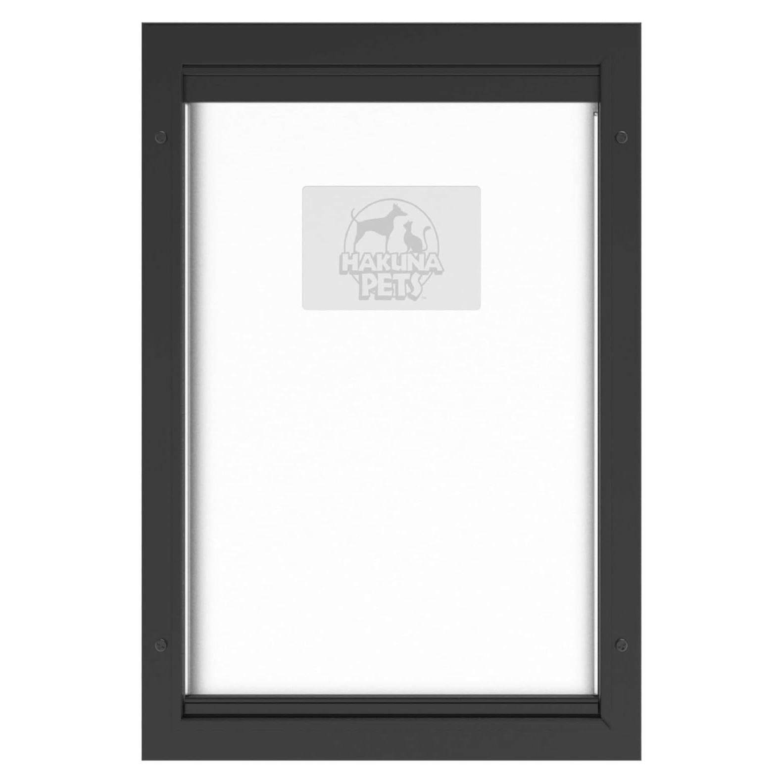 Puerta para Mascotas Hakuna Pets Aluminio Grande Negra