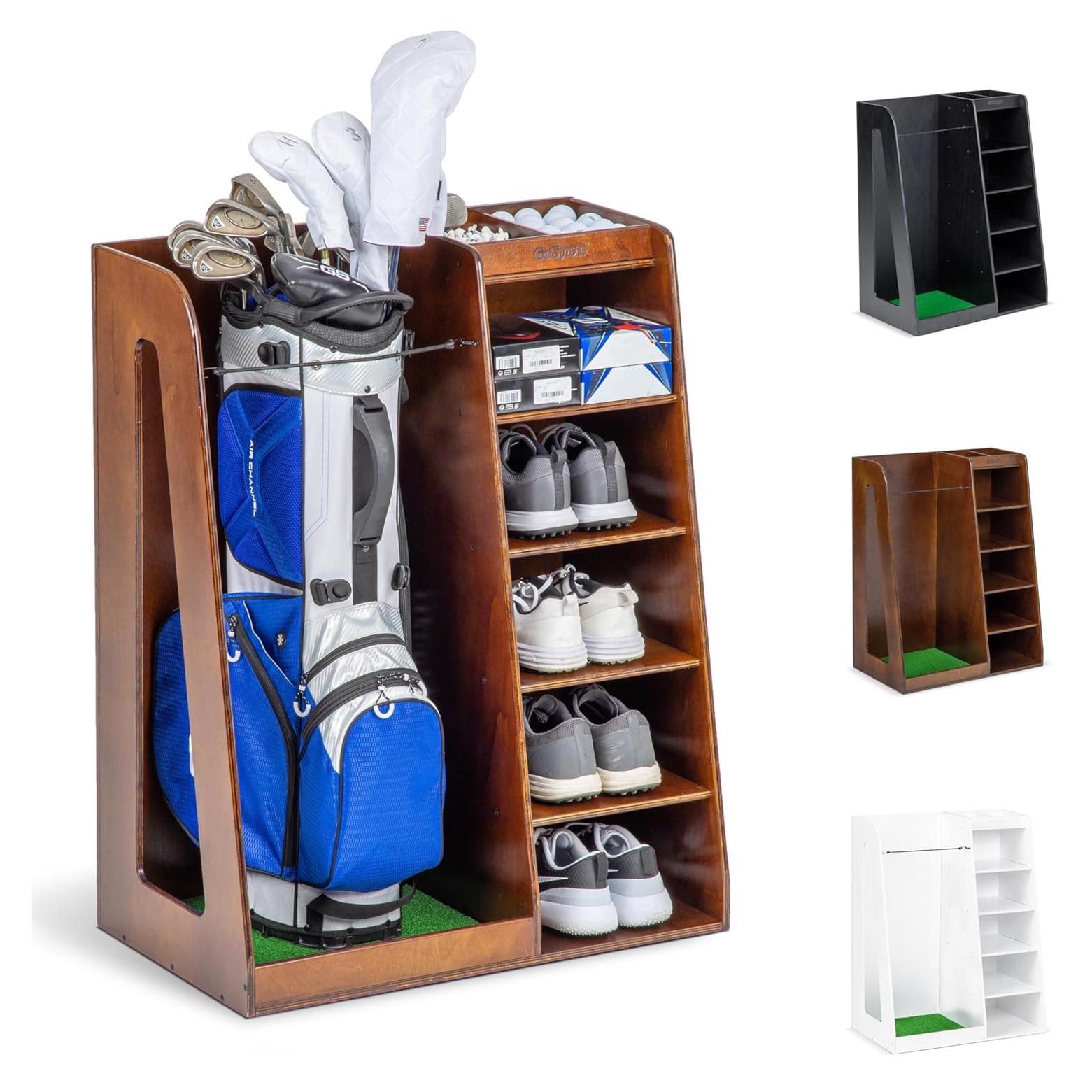 Estante Organizador de Golf GoSports - Madera Marrón 73,66 cm