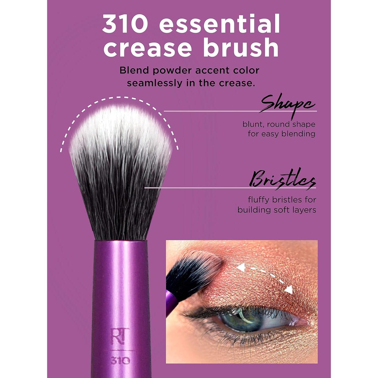 Set de Pinceles para Ojos Real Techniques - 6 Piezas Morado