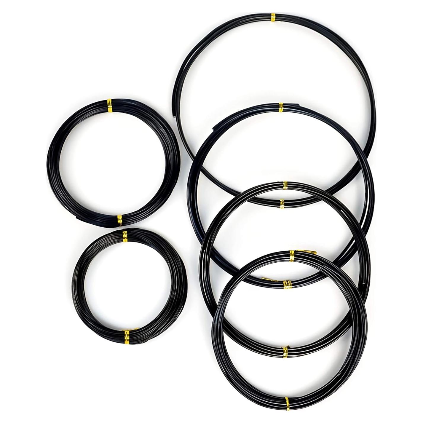 Kit Alambre para Bonsai MoHern 152 Pies 6 Tamaños Aluminio