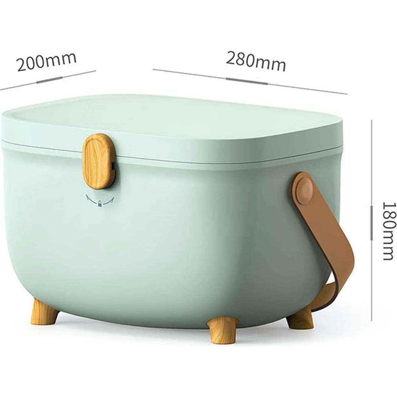 Caja de Almacenamiento de Medicamentos Tooth Azul Doble Capa