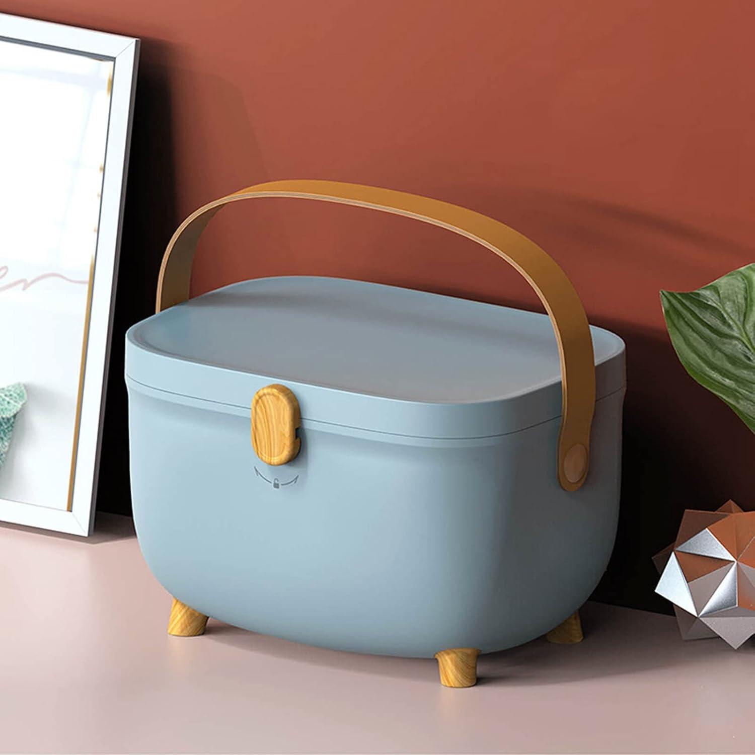 Caja de Almacenamiento de Medicamentos Tooth Azul Doble Capa