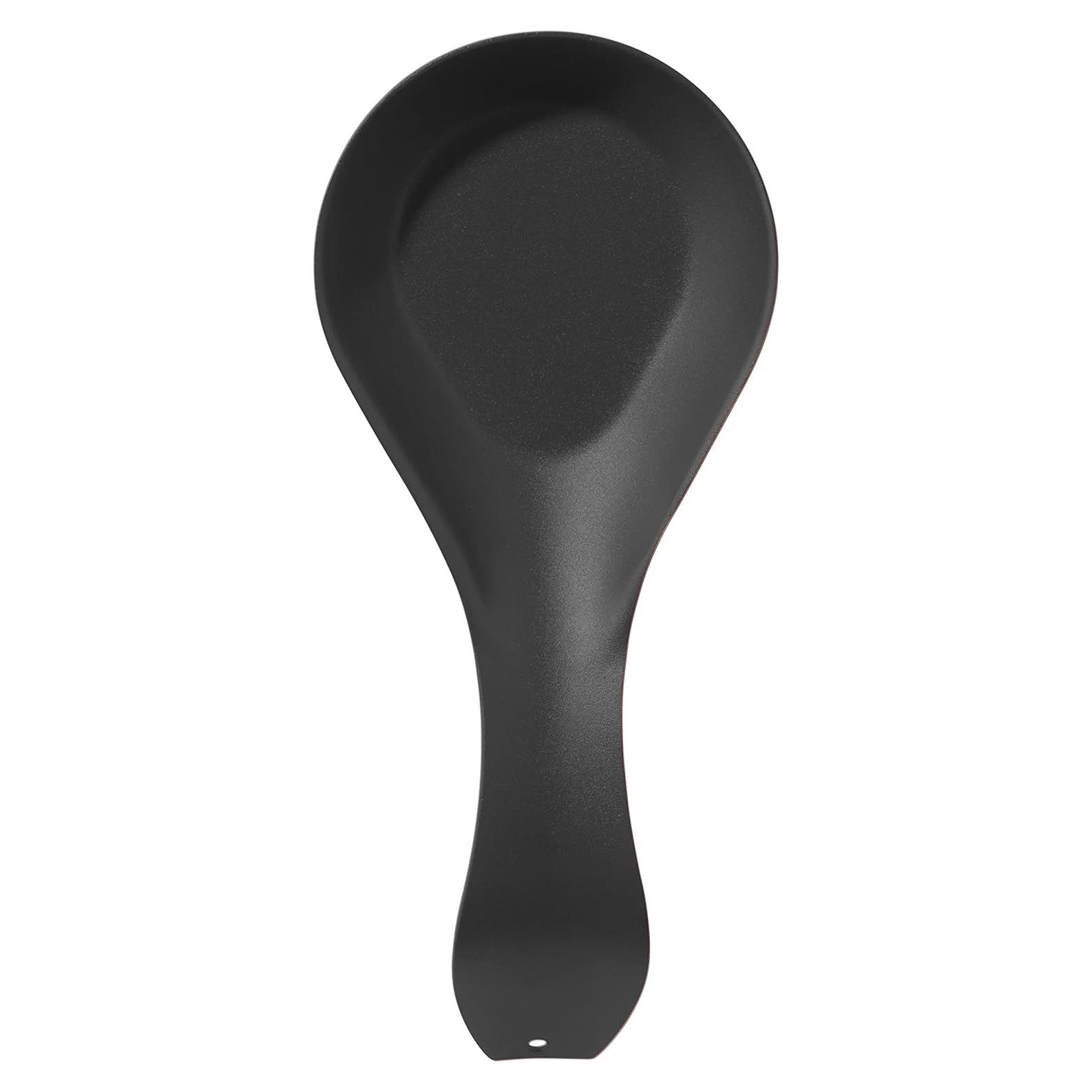 Soporte para cuchara OGGI de acero inoxidable 21x11 cm negro