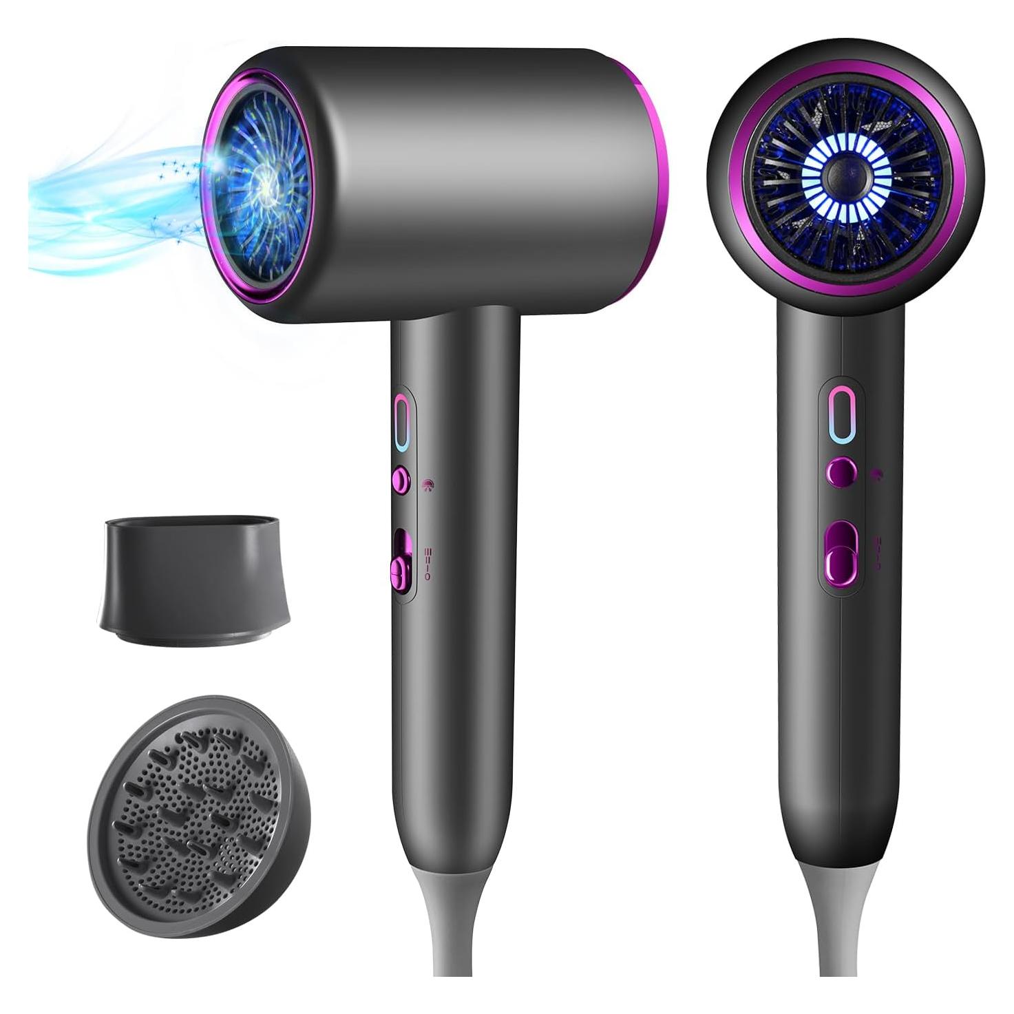 Secador de Pelo Iónico Portátil Starflare 1875W Gris