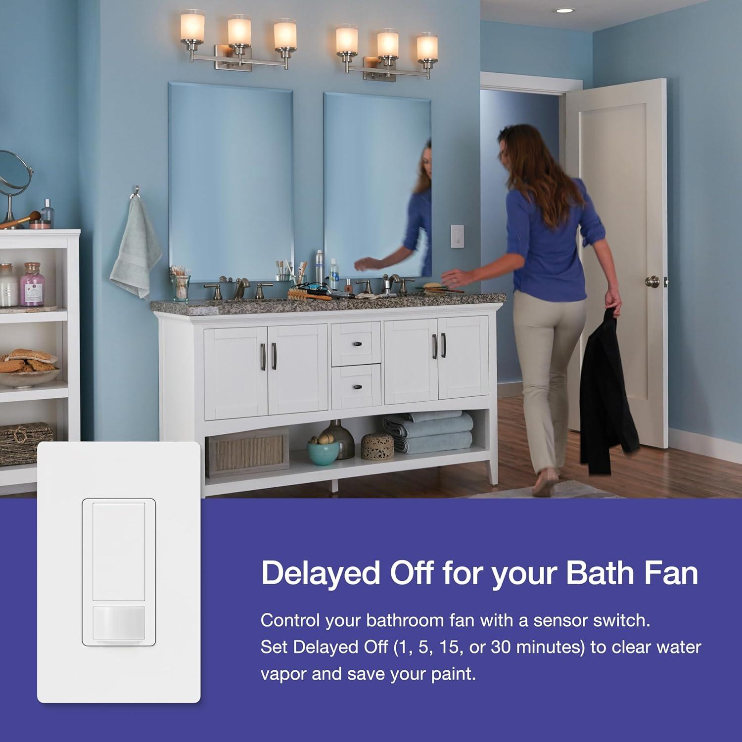 Interruptor de luz Lutron Maestro con sensor de movimiento