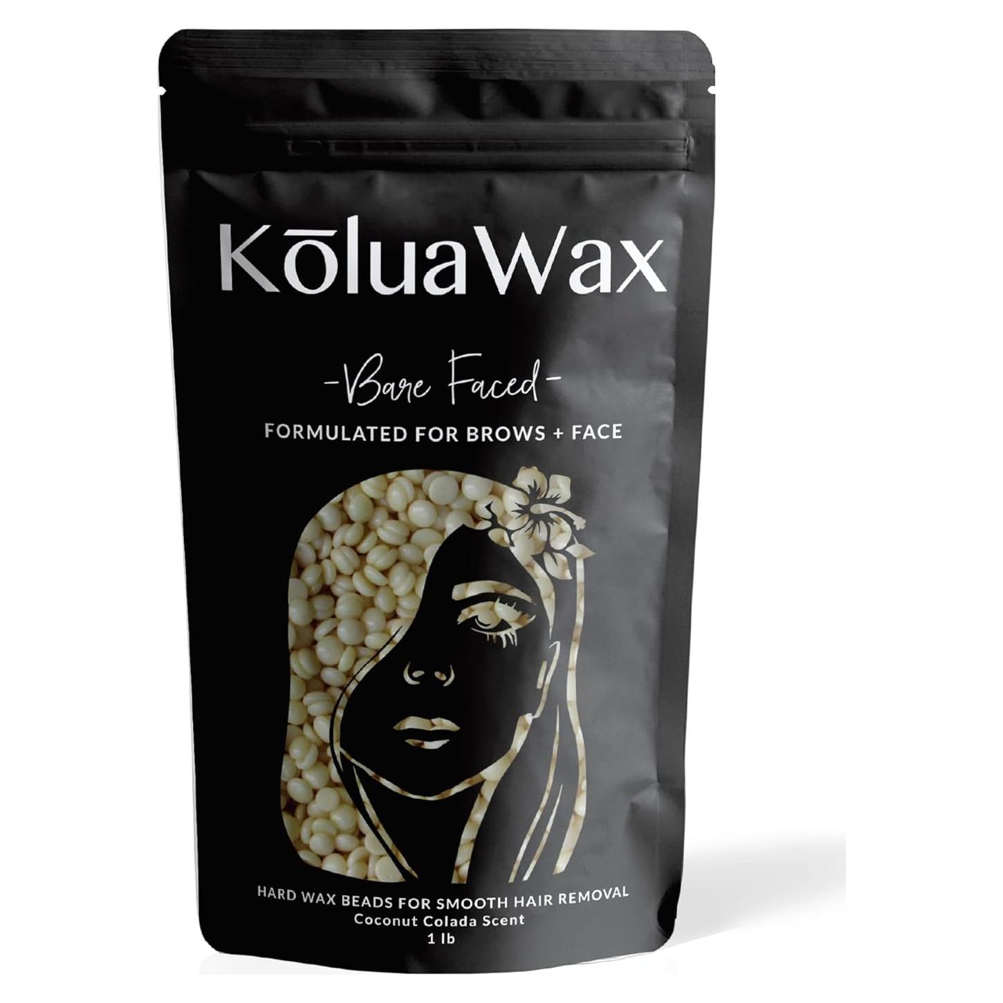 Perlas de Cera Dura KoluaWax 1lb Coco Colada para Depilación