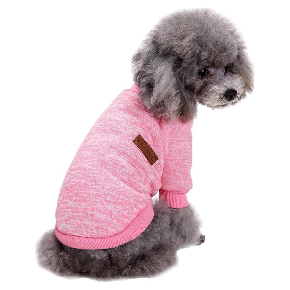 Suéter para Perros Jecikelon Rosa Pequeño Cálido Invierno