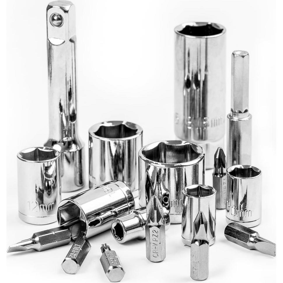 Juego de Herramientas DEKOPRO 228 Piezas con Caja Amarilla