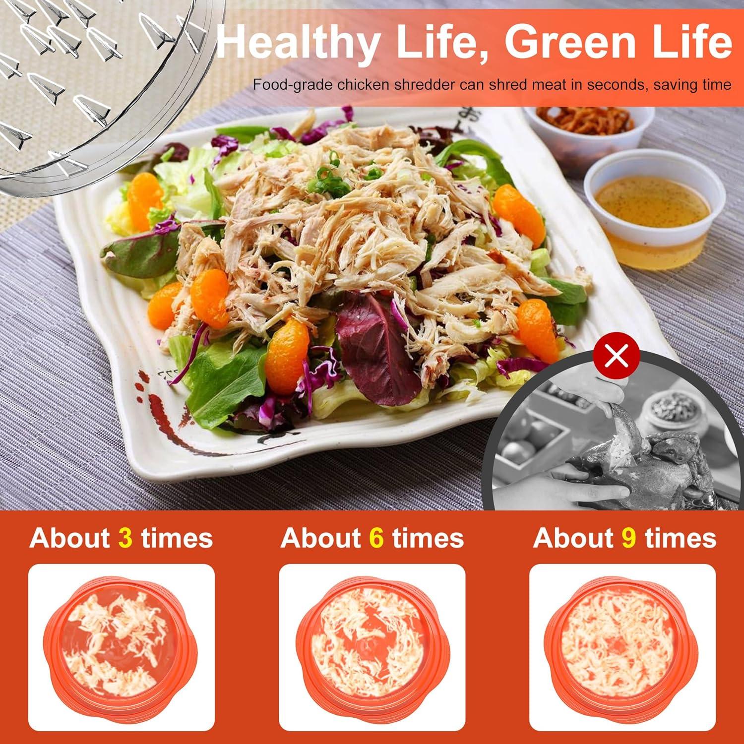 Desmenuzador de Pollo SURETIVIAN Naranja Antideslizante 0.48 kg