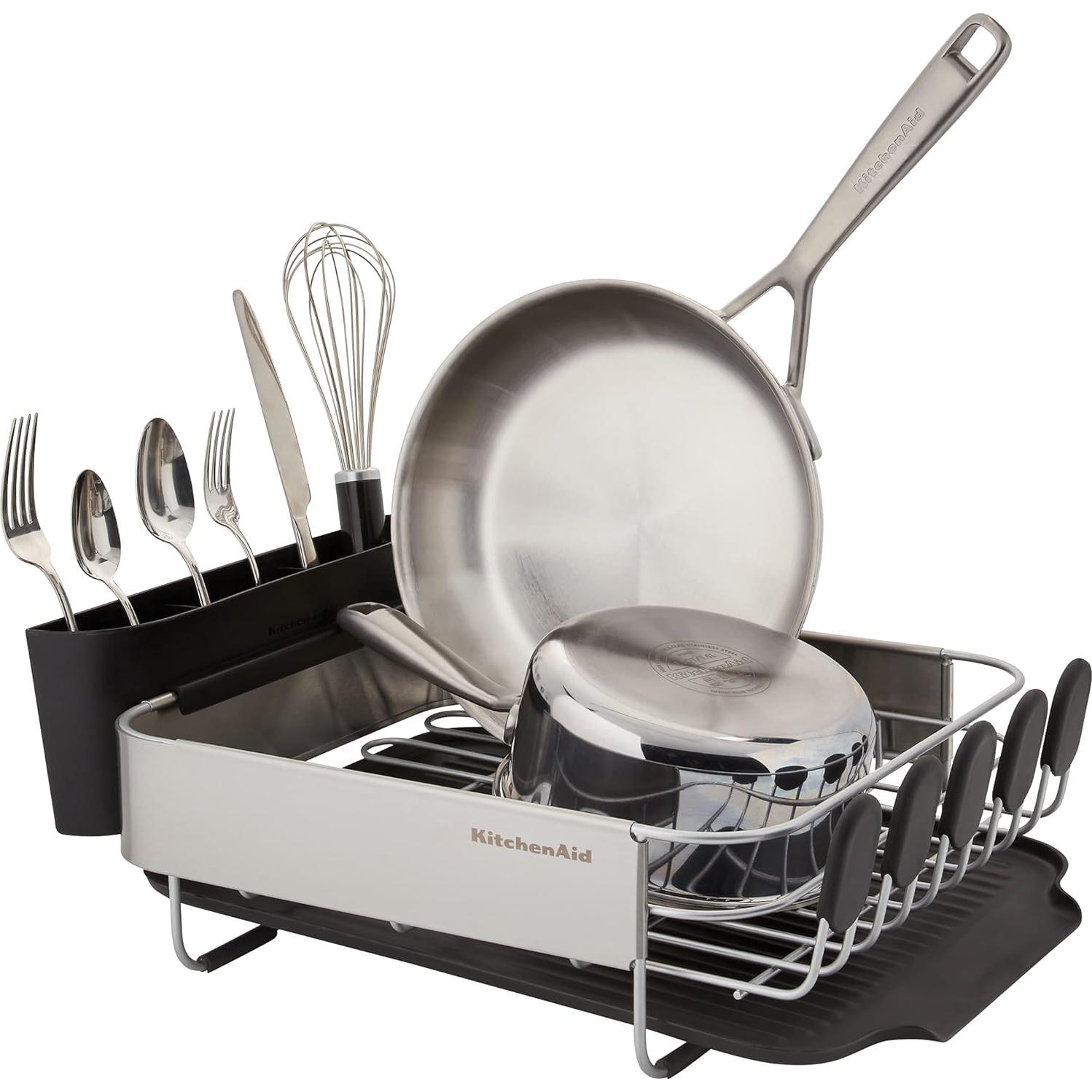 Escurridor de Platos KitchenAid Compacto Acero Inoxidable 40.7 cm