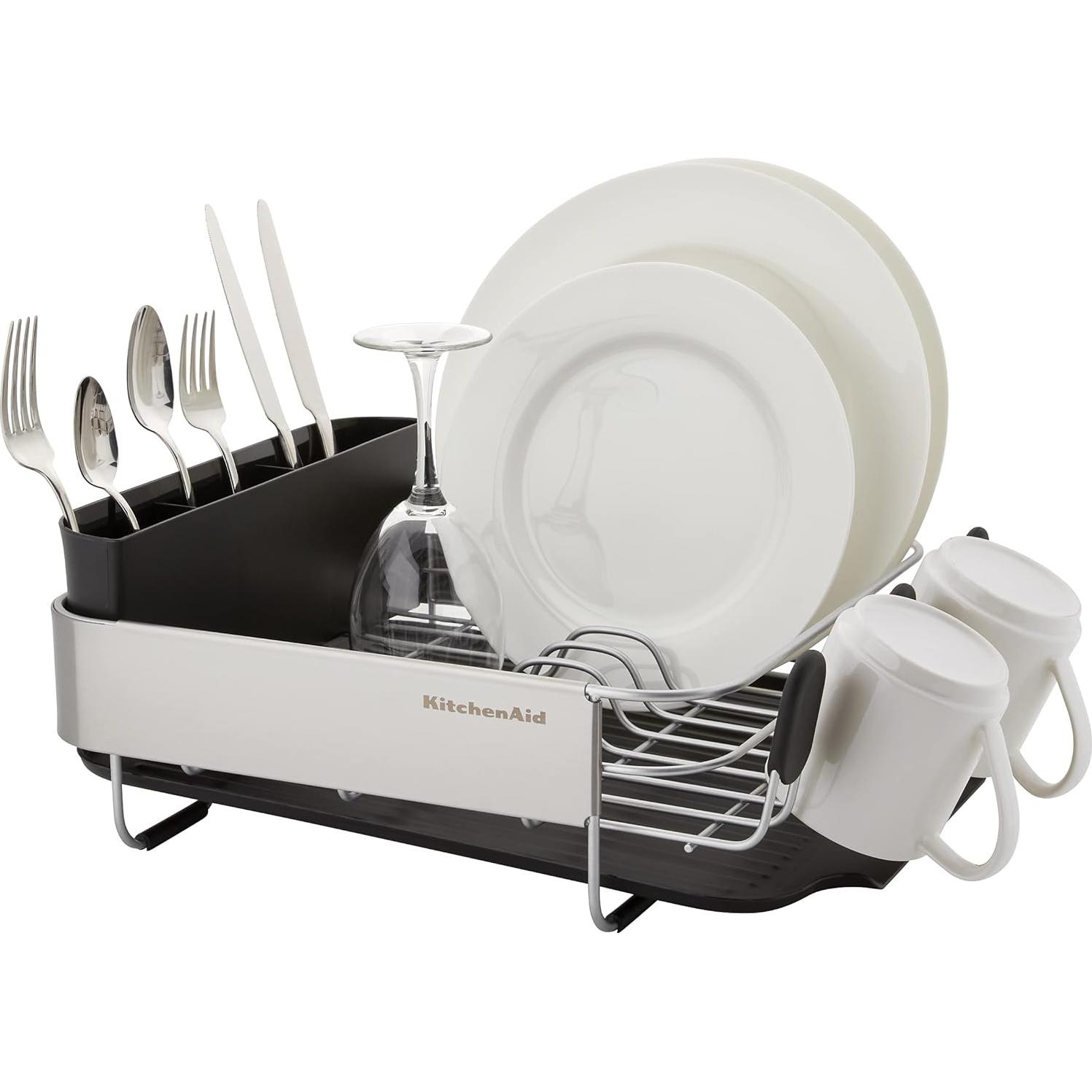 Escurridor de Platos KitchenAid Compacto Acero Inoxidable 40.7 cm