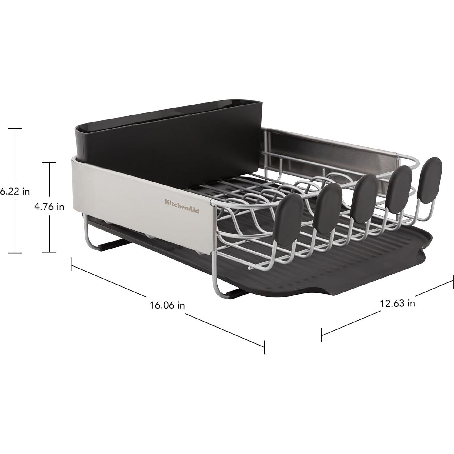 Escurridor de Platos KitchenAid Compacto Acero Inoxidable 40.7 cm