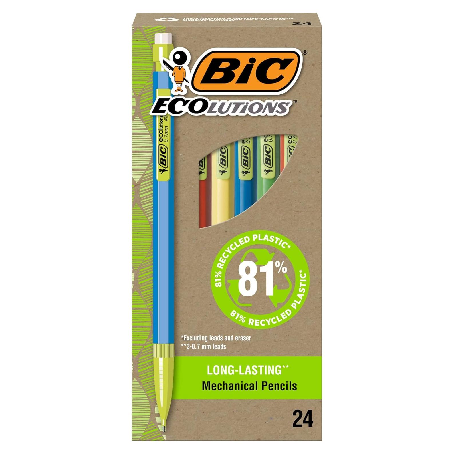 Lápices Mecánicos BIC Ecolutions 0.7mm Paquete de 24