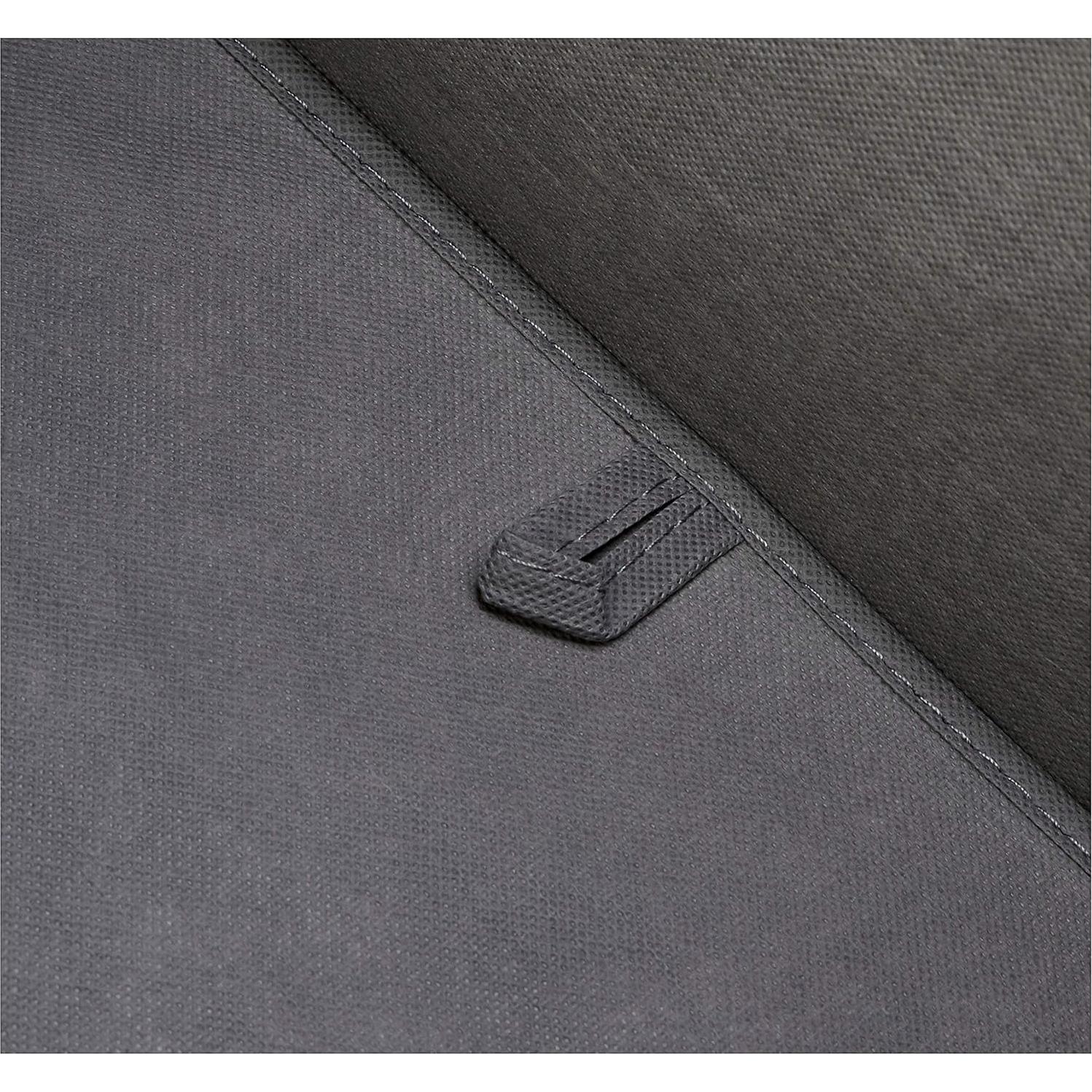 Cesta de Almacenamiento Plegable Amazon Basics 33x33cm Gris - Juego de 2