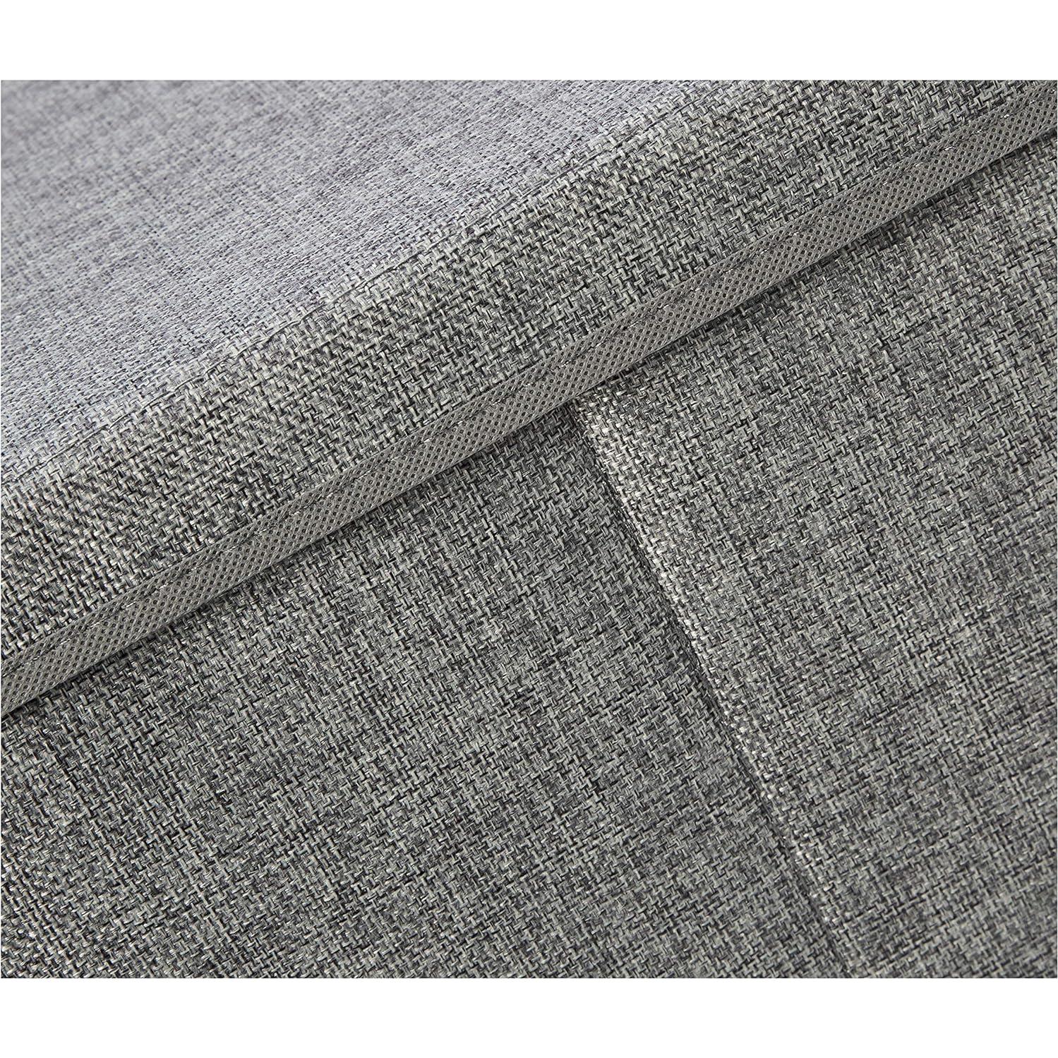 Cesta de Almacenamiento Plegable Amazon Basics 33x33cm Gris - Juego de 2