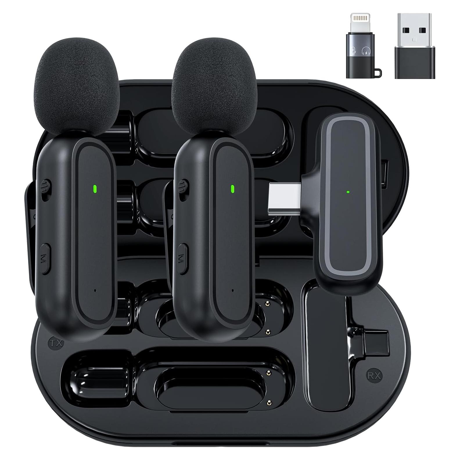 Micrófonos Lavalier Inalámbricos Nilone K61 Doble Captura