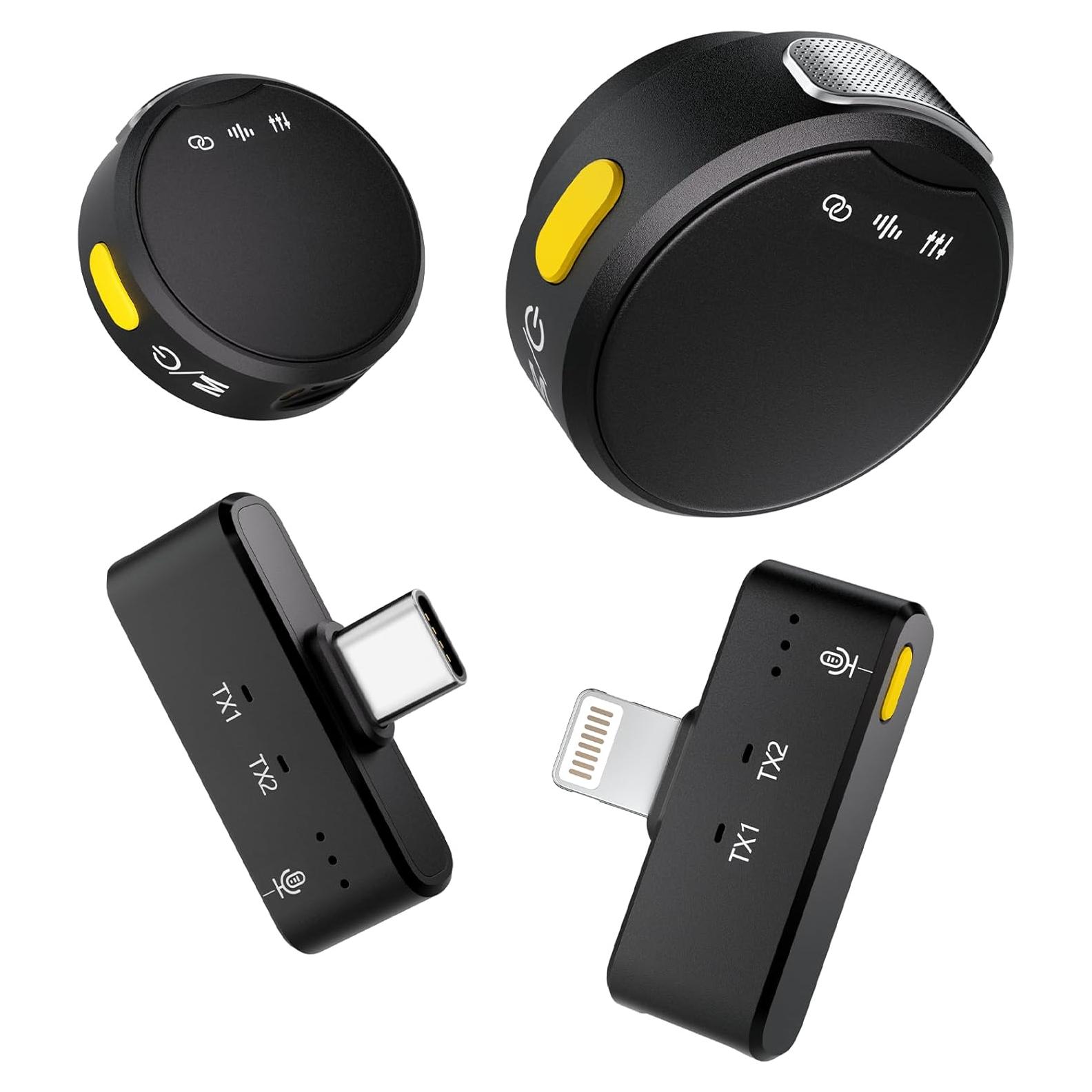 Micrófono Lavalier Inalámbrico RIBIU WM01 Mini USB C