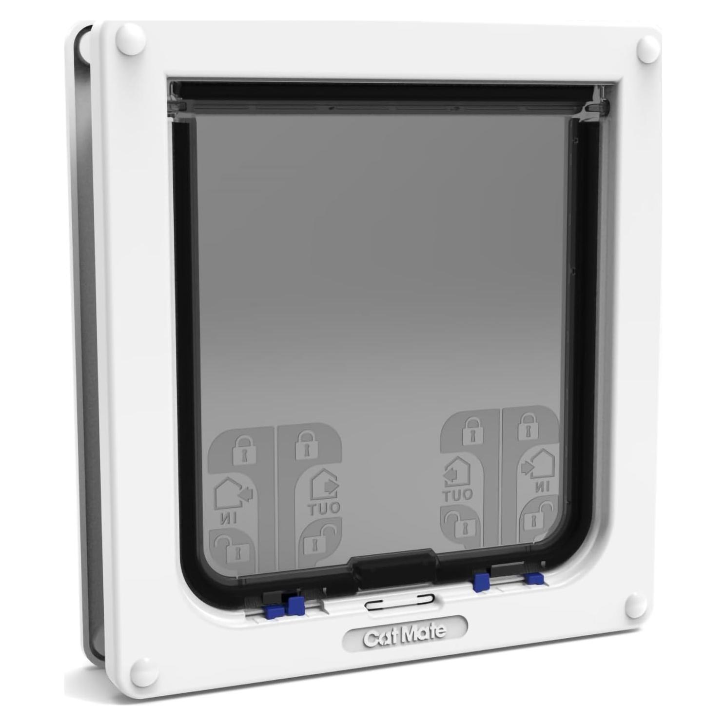 Puerta para Gato Grande Cat Mate 4 Vías Bloqueo Blanca