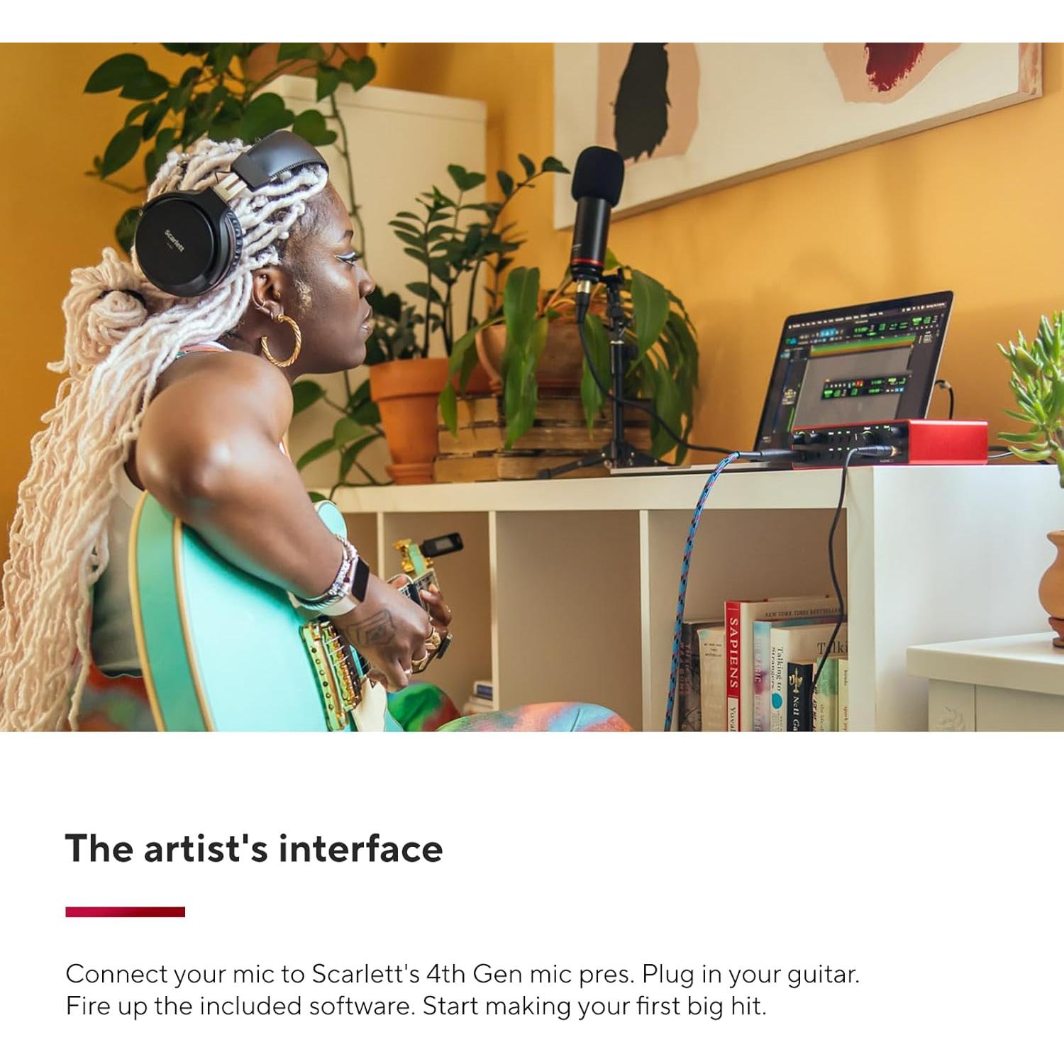 Focusrite Scarlett 2i2 4ta Gen Interfaz de Audio USB