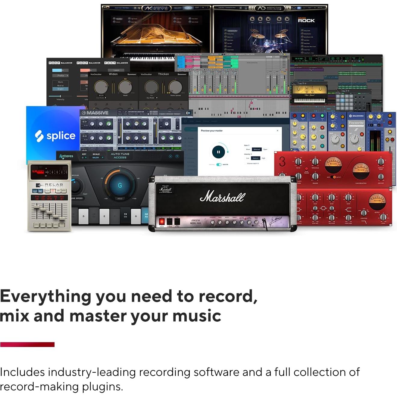 Focusrite Scarlett 2i2 4ta Gen Interfaz de Audio USB