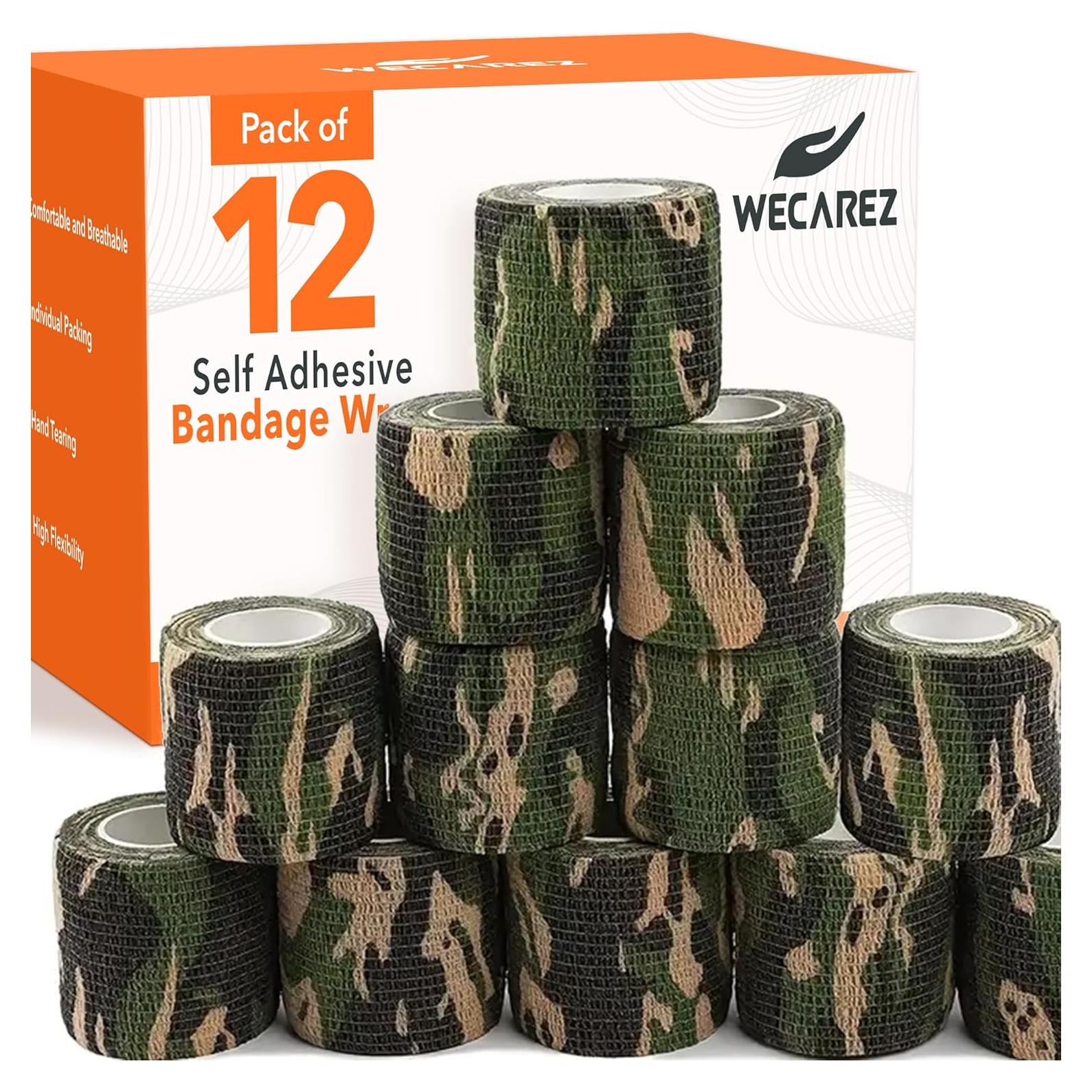 Venda Autoadhesiva Wecarez 5 cm x 4.57 m Camuflaje 24 PCS