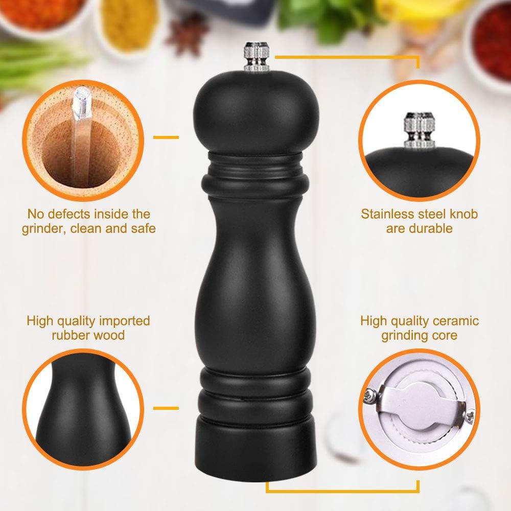 Juego de Molinillos de Sal y Pimienta IAGORYUE 16.5 cm Madera